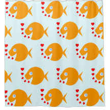 Niedlicher Cartoon Goldfish Blown Kisses Kinder