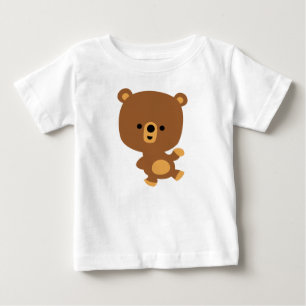 Niedlicher Cartoon "Good Vibe" Bear Baby T - Shirt