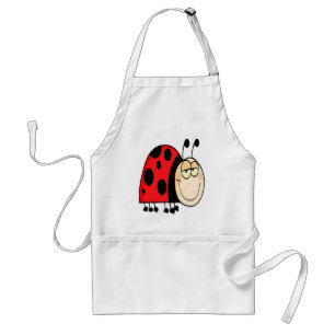 niedlicher Cartoon grinsend kleiner Ladybug Schürze