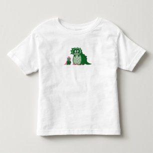 Niedlicher Cartoon Grüne Drachen Kleinkind T-shirt
