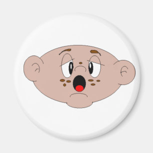 Niedlicher Cartoon Handgezeichnete Kindermaske Magnet