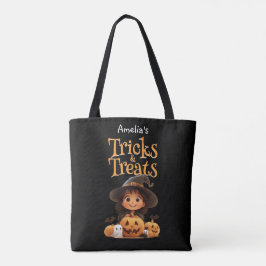 Niedlicher Cartoon Hexenmeister Pumpkins Trick & L Tasche