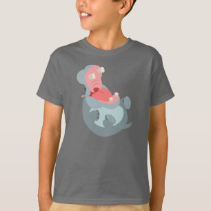 Niedlicher Cartoon Hippo Children T - Shirt