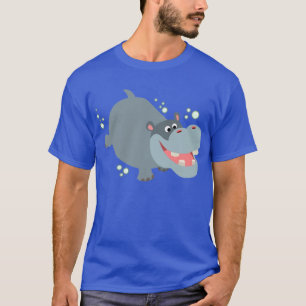 Niedlicher Cartoon Hippo T - Shirt