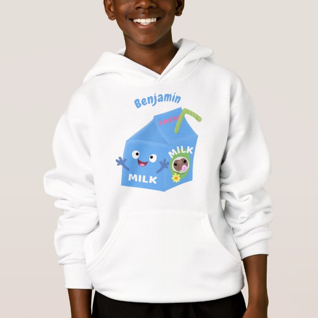 Niedlicher Cartoon Hoodie (Vorderseite)