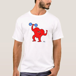Niedlicher Cartoon hören tCardio FitnessWorkout T-Shirt