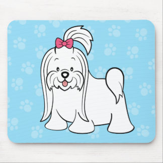 Niedlicher Cartoon-Hund maltesisches Mousepad