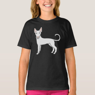 Niedlicher Cartoon-Hund mit weißer Drahthaare T-Shirt