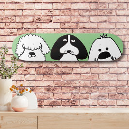 Niedlicher Cartoon Hund Spielerisches Design Skateboard