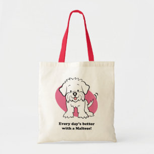 Niedlicher Cartoon-Hundemaltesische Tasche