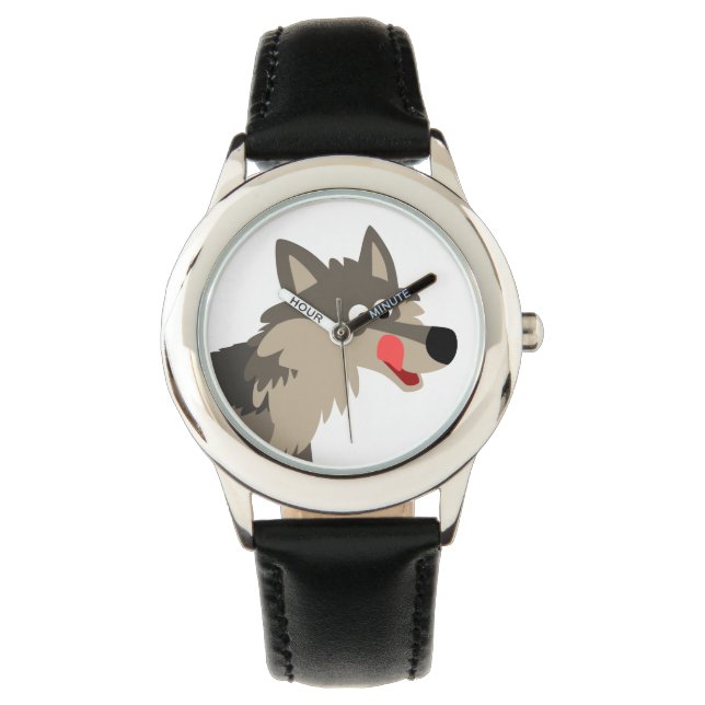 Niedlicher Cartoon Hunguott Armbanduhr (Vorderseite)