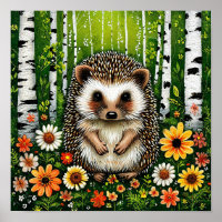 Niedlicher Cartoon Igel