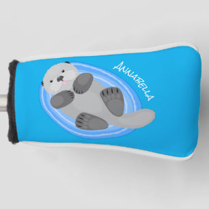 Niedlicher Cartoon-Illustrator Golf Headcover