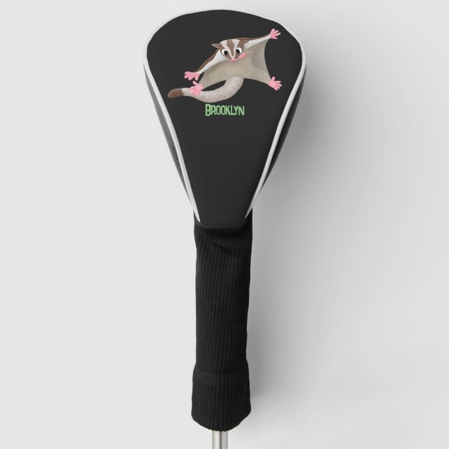 Niedlicher Cartoon-Illustrator Golf Headcover (Vorderseite)