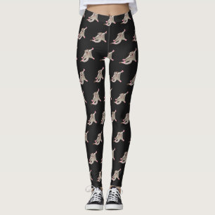 Niedlicher Cartoon-Illustrator Leggings