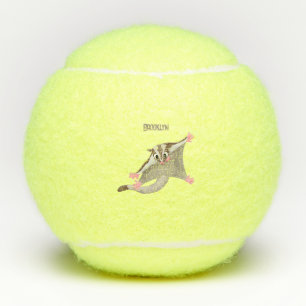 Niedlicher Cartoon-Illustrator Tennisbälle