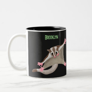 Niedlicher Cartoon-Illustrator Zweifarbige Tasse