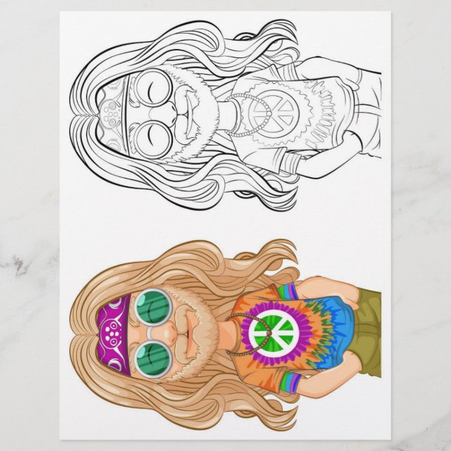 Niedlicher Cartoon in der Deckenfarbe Flyer (Vorne)