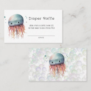 Niedlicher Cartoon Jellyfish Windel Visitenkarte