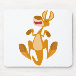 Niedlicher Cartoon Jumping Kangaroo Mousepad