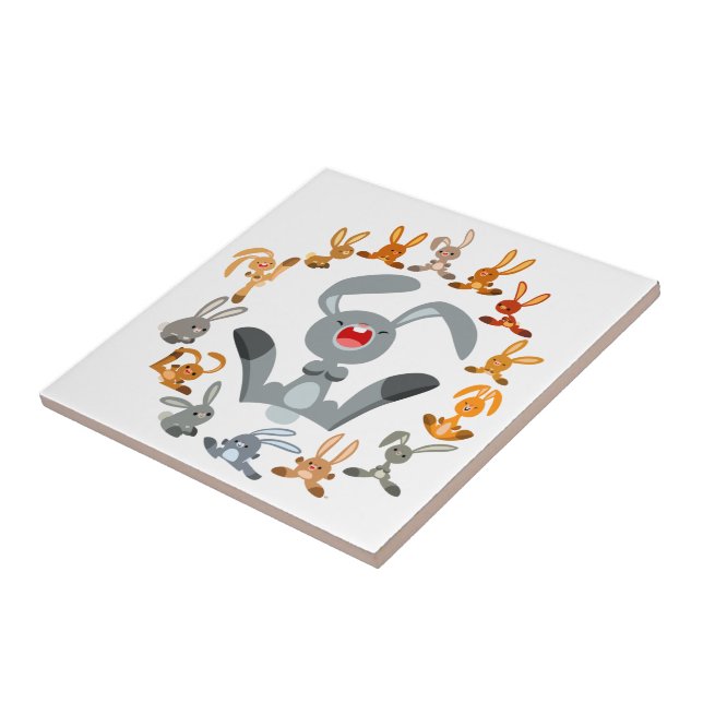Niedlicher Cartoon Kanbits Mandala Tile Fliese (Seite)