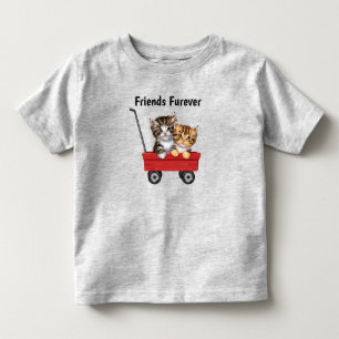 Niedlicher Cartoon Katzen Kleinkind T-shirt