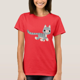Niedlicher Cartoon Kitty Women T - Shirt