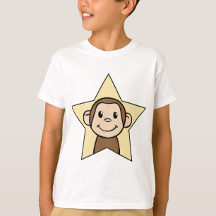 Niedlicher Cartoon-Klipp-Kunst-Affe mit T-Shirt