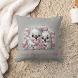 Niedlicher Cartoon Koala Liebhaber Herzenslust Val Kissen