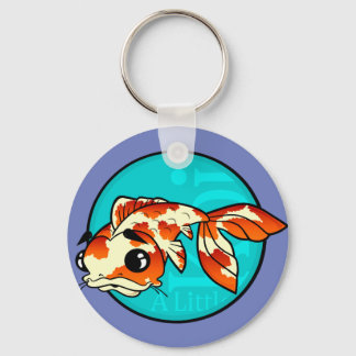 NIEDLICHER CARTOON KOI FISH ROUND KEKETTE SCHLÜSSELANHÄNGER