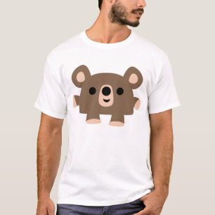Niedlicher Cartoon Kurz Bärenfrauen T - Shirt