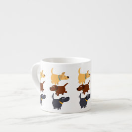 Niedlicher Cartoon Labradors in 3 Aromen Espresso  Espressotasse