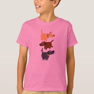 Niedlicher Cartoon Labradors in 3 Aromen Kids T - T-Shirt