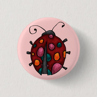 Niedlicher Cartoon Ladybug Button