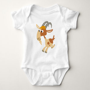 Niedlicher Cartoon-laufendes Ziegen-Baby-Kleid Baby Strampler