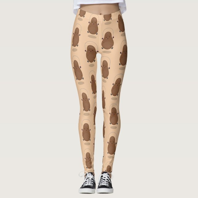 Niedlicher Cartoon Leggings (Vorderseite)
