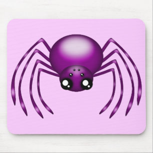 Niedlicher Cartoon Lila Spider Mousemats Mousepad