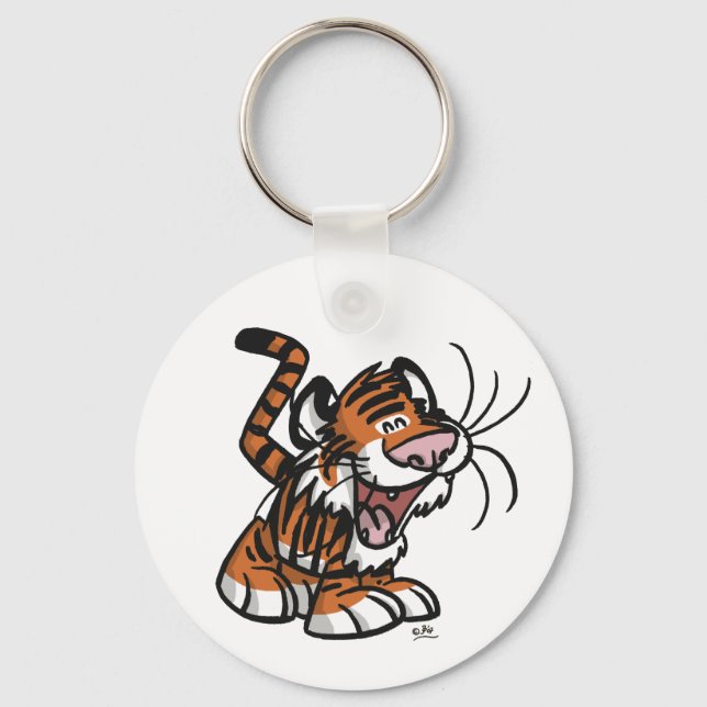 Niedlicher Cartoon Lil'Tiger Schlüsselanhänger (Vorderseite)
