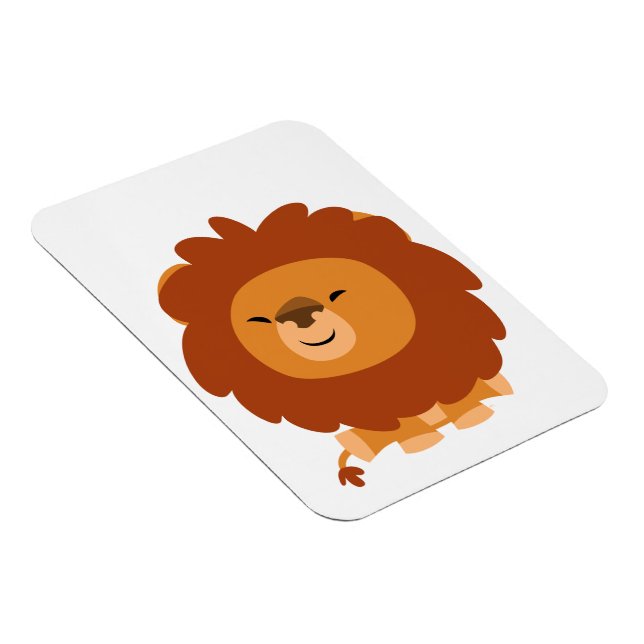 Niedlicher Cartoon Lion Flexible Magnet (Rechte Seite)