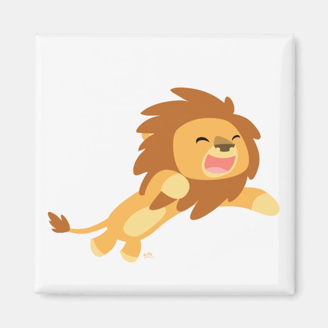 Niedlicher Cartoon Lion Magnet (Vorne)