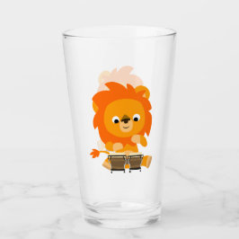Niedlicher Cartoon Lion Playing Bongos Tumbler