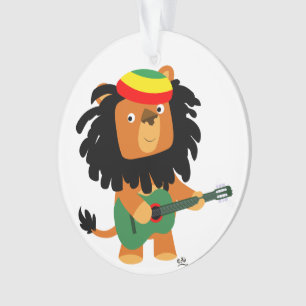 Niedlicher Cartoon Löwe von Zion Acrylschmuck Ornament