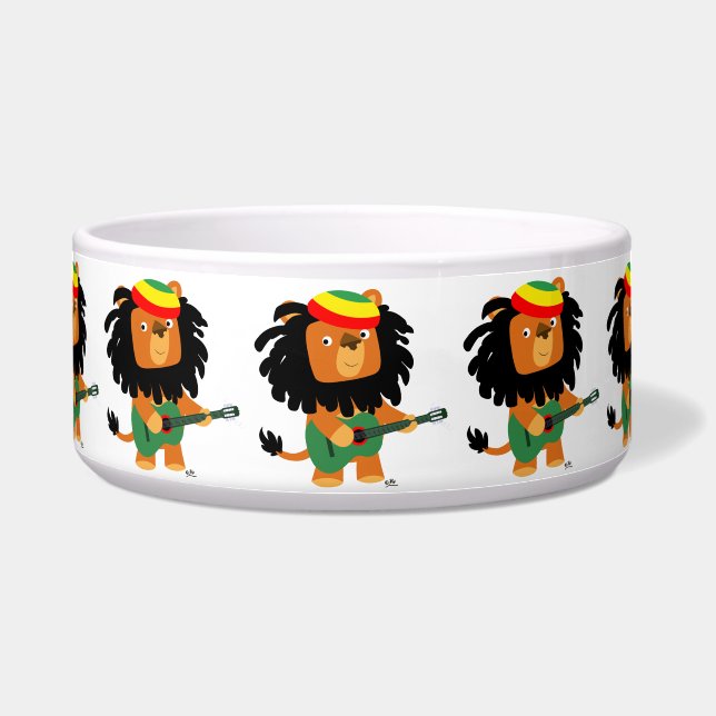 Niedlicher Cartoon Löwe von Zion Pet Bowl Napf (Vorderseite)
