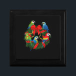 Niedlicher Cartoon Macaws Holiday Wreath Christmas Erinnerungskiste<br><div class="desc">Niedlicher Cartoon Macaws Holiday Wreath Weihnachtsbäckergeschenk für Haustiere</div>