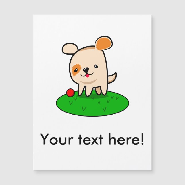 Niedlicher Cartoon Magnetkarte (Vorderseite)