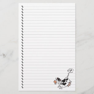 Niedlicher Cartoon Milchkühe Bettgebäck Briefpapier