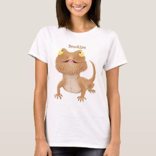 Niedlicher Cartoon mit Bartentreue T-Shirt