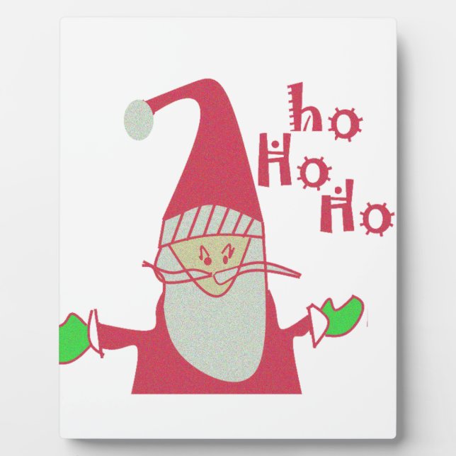 Niedlicher Cartoon Mouse Santa Collection Fotoplatte (Vorderseite)