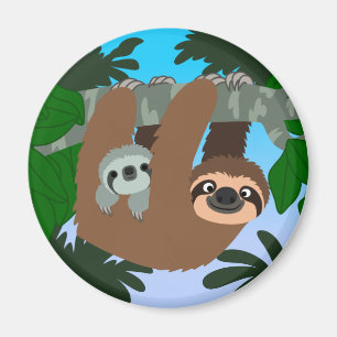 Niedlicher Cartoon Muttermilch und Baby Magnet