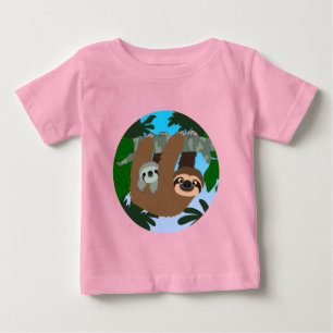 Niedlicher Cartoon Muttermilch und Baby T-shirt